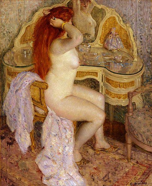 Nude Seated at Her Dressing Table